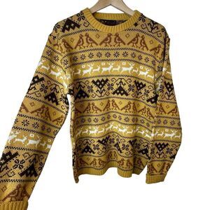 JERSILD Vintage Crewneck Made in Wisconsin Sweater Mustard Men’s Size Large